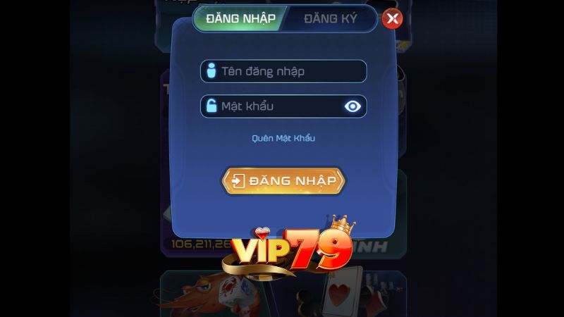 Thao tác đăng nhập VIP79 cực nhanh cho anh em